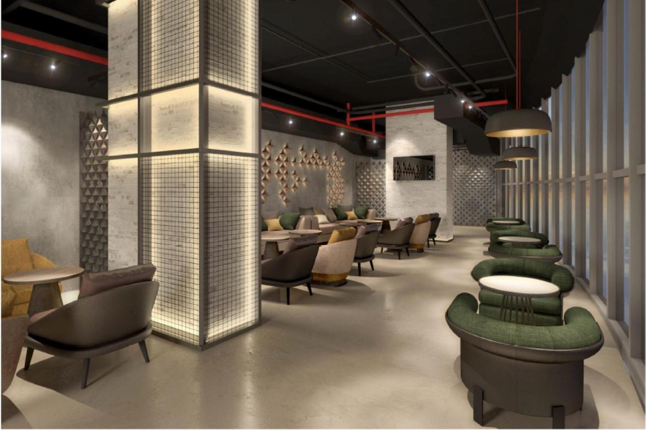 Element By Westin West Bay Doha Exterior foto The interior of the lounge