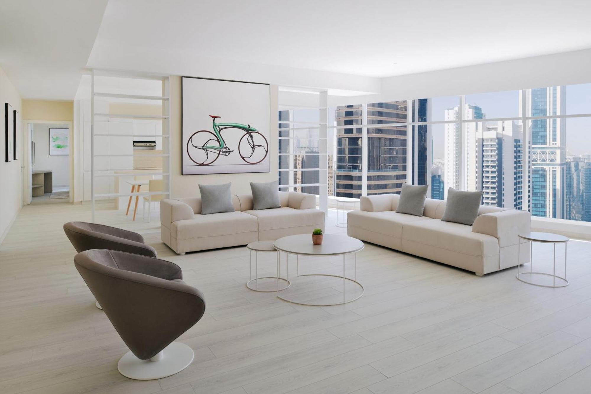 Element By Westin West Bay Doha Exterior foto The interior of a typical condominium